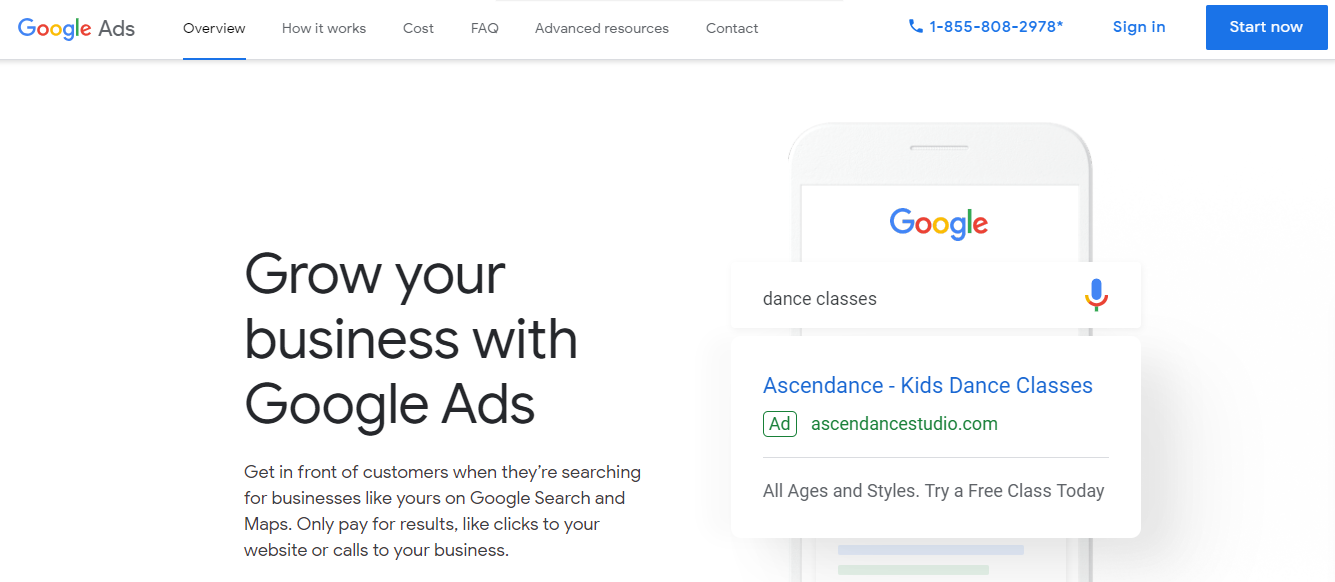 Google Ads animation