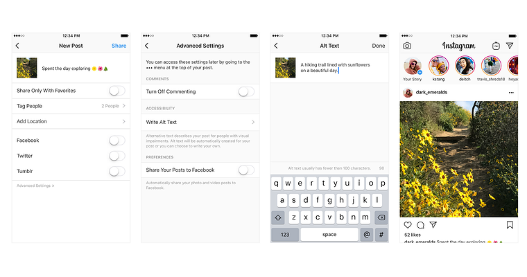Instagram Lets Users Add Alt Text to Photos