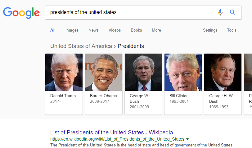 presidents of the united states