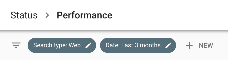 Google Search Console – Status - Performance