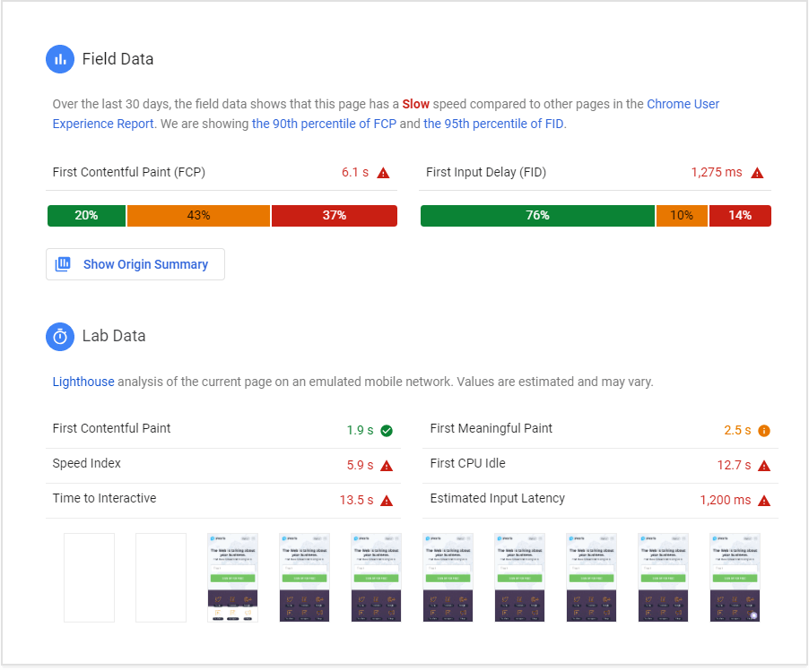 PageSpeed Insights