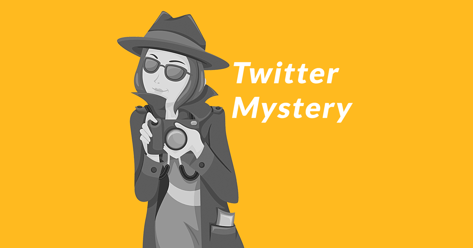 Image of a female detective with a camera, representing detective work for solving a mystery