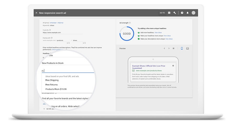 Google Introduces 4 New Tools for Responsive Search Ads