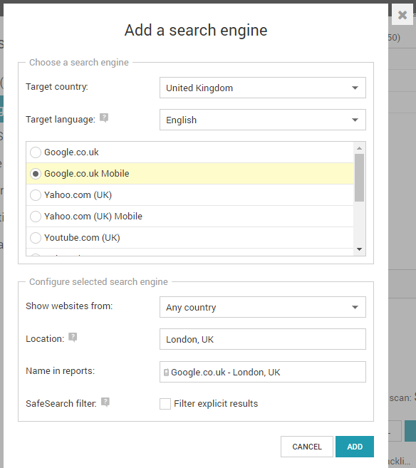 Add a Search Engine