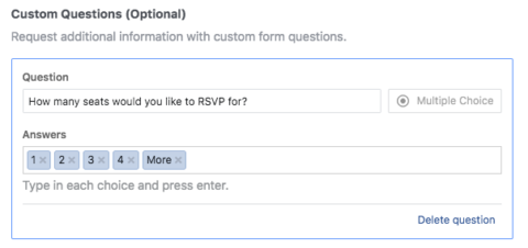 Facebook Lead Gen Ads - Head Count for RSVP