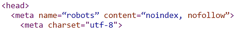 Screenshot of the code that caused a noindex directive to be ignored