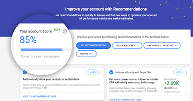 Google’s Best Practices for Improving Your Google Ads Optimization Score