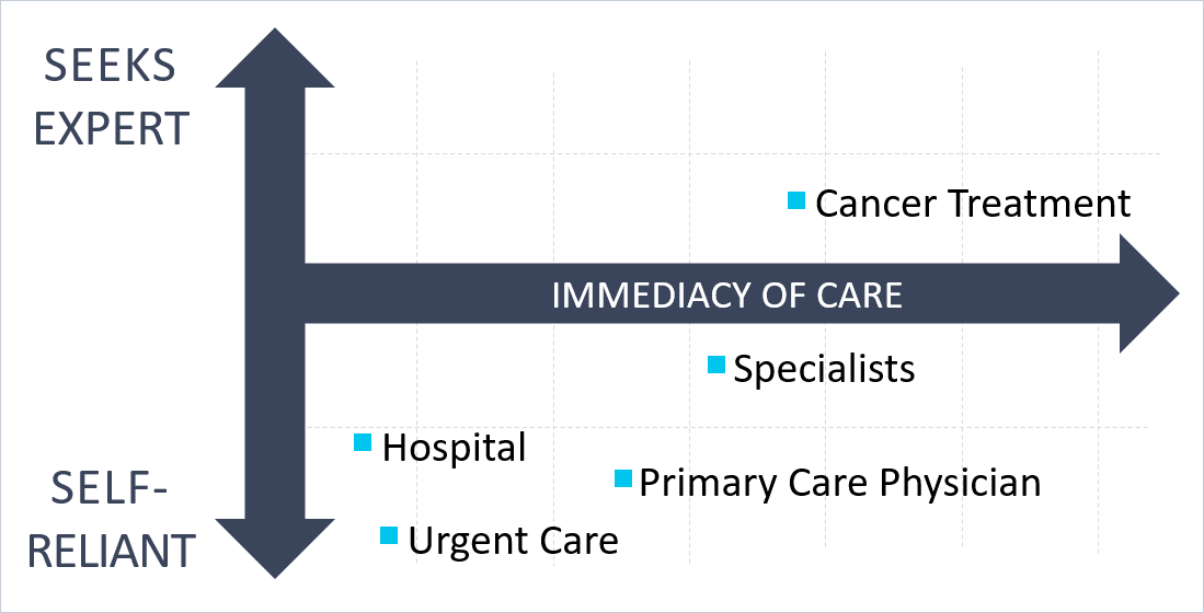 Prioritizing service lines for local search visual