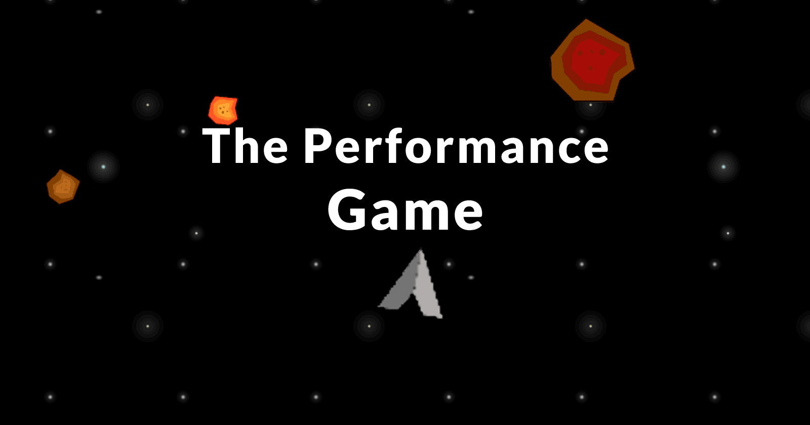 Screenshot of Google's Performance Game with the words The Performance Game superimposed