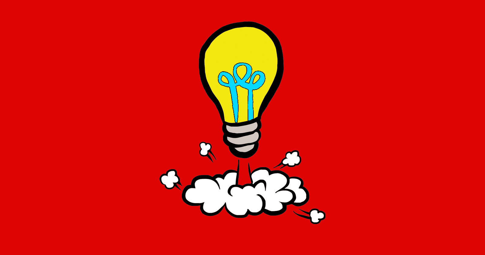 image of a light bulb representing good ideas