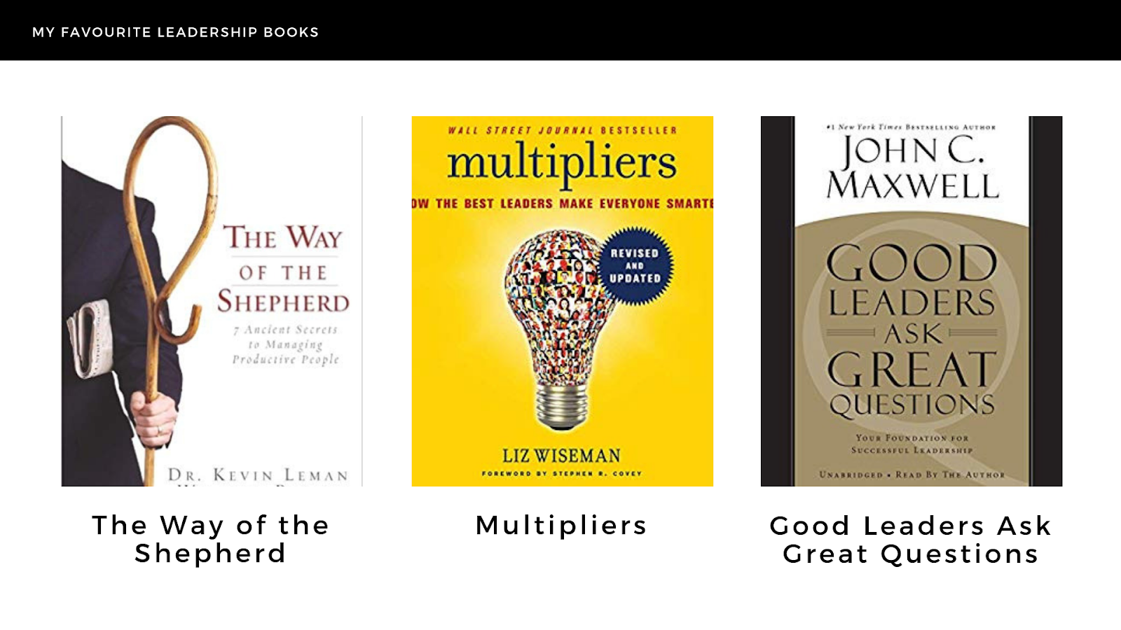 My Favorite Leadership Books