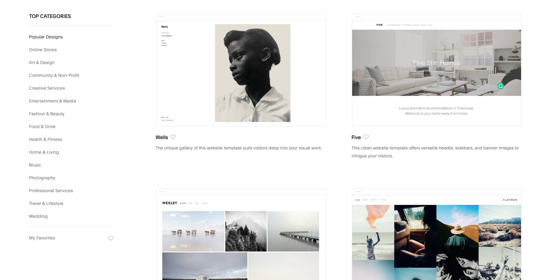 Squarespace templates