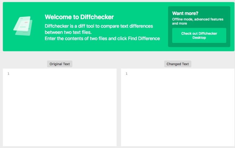 Diffchecker screenshot