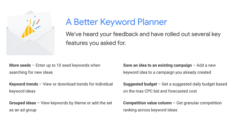 Google Ads Keyword Planner Now Allows Up to 10 Seed Keywords