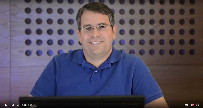 Screenshot of Google's Matt Cutts on YouTube discussing what pure spam is