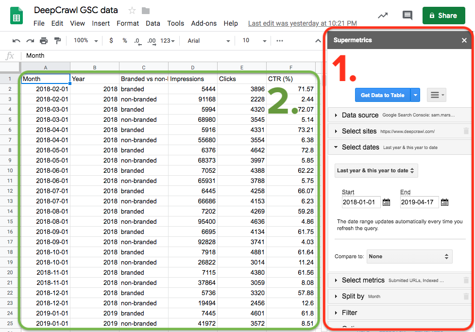 Supermetrics for Sheets