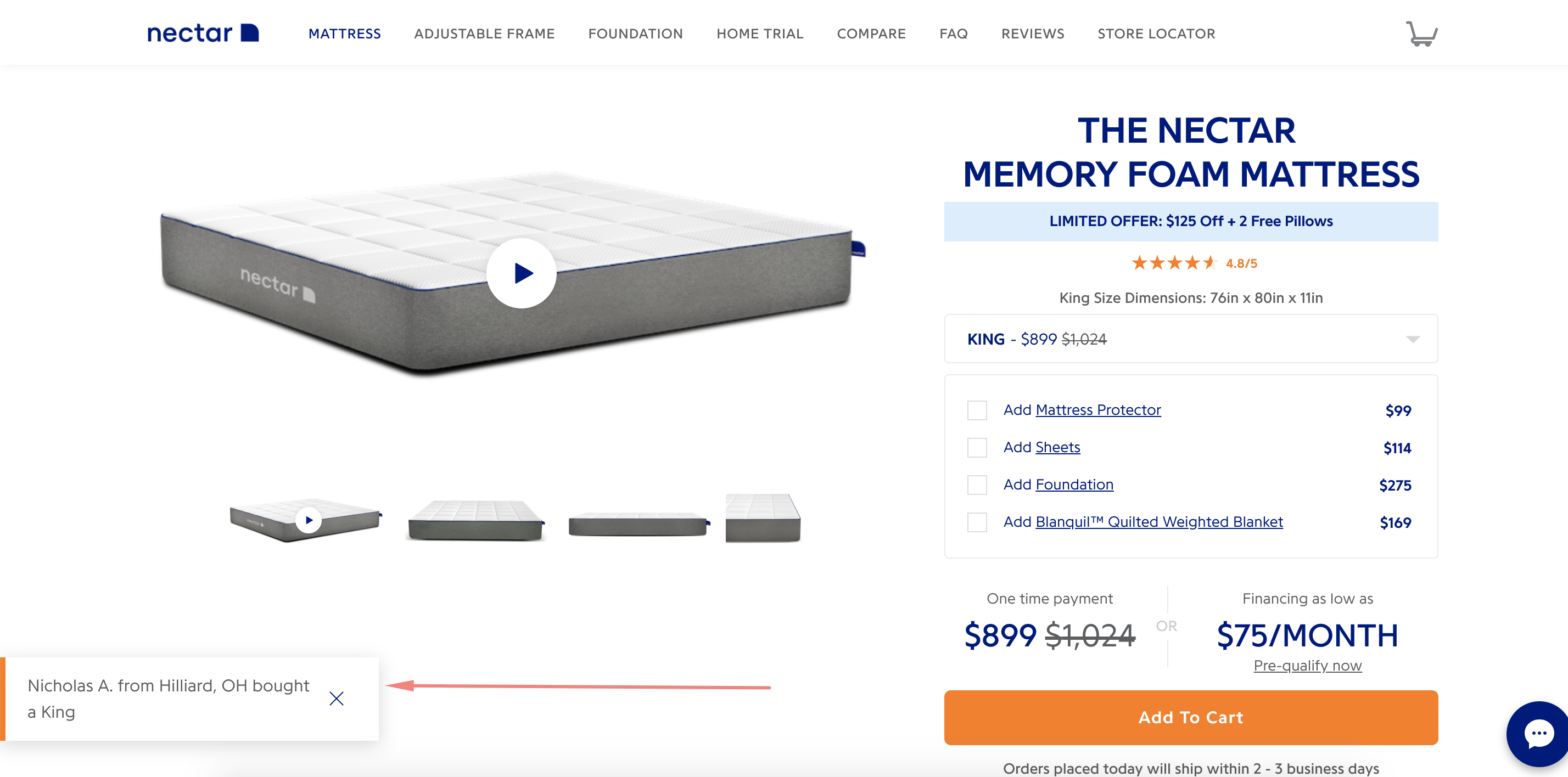 Nectar Mattress