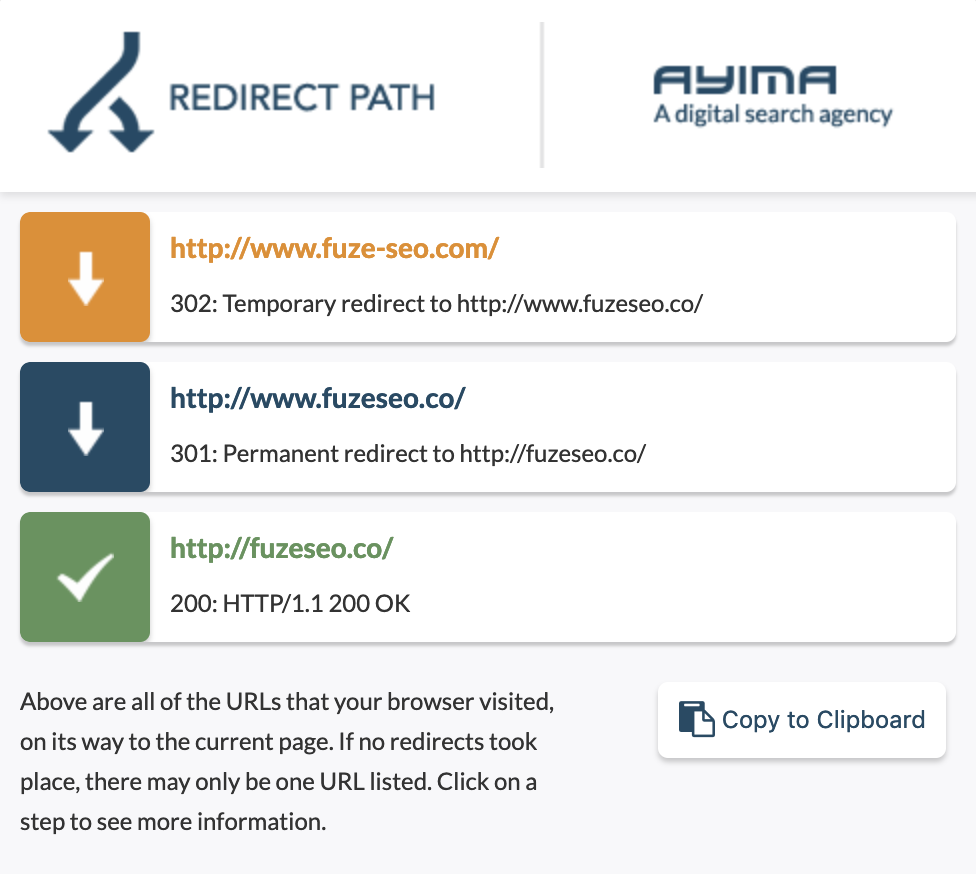 Redirect Path