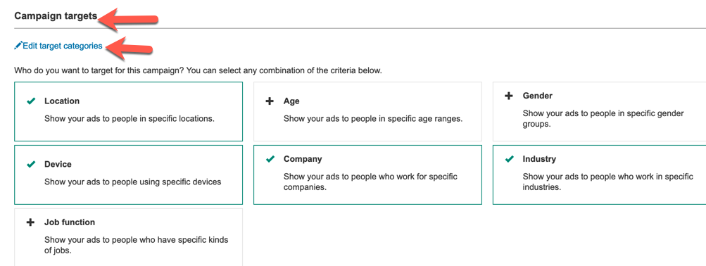 microsoft linkedin audiences