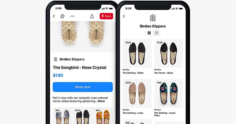 Pinterest Adds a Shopping Section to its Home Feed