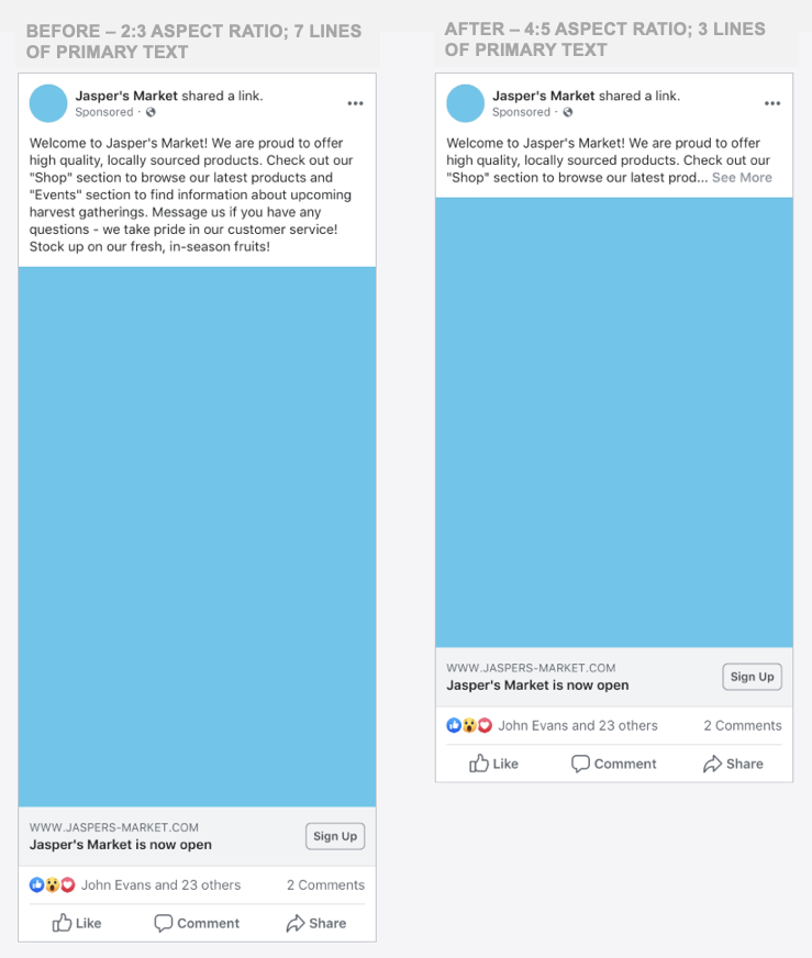 Facebook Changes Image Sizes for Posts Shown in the Mobile News Feed