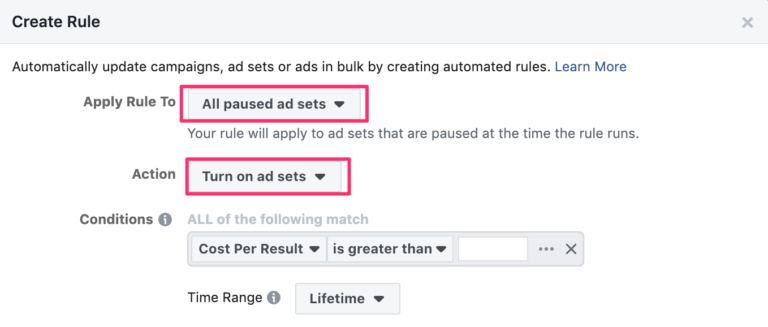 Create a rule on Action field.