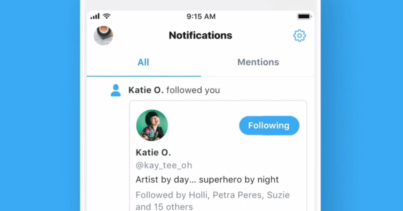 Twitter to Show the Profiles of New Followers in the Notifications Tab