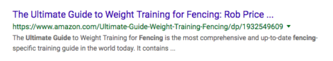Screenshot "Guide to Weight Training" post