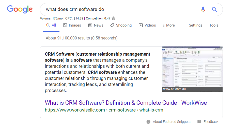 What does CRM software do?