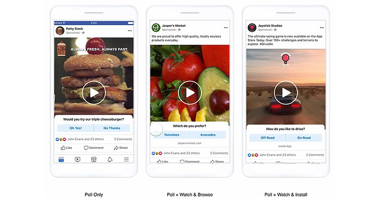 Facebook Rolls Out New Types of Interactive Mobile Ads