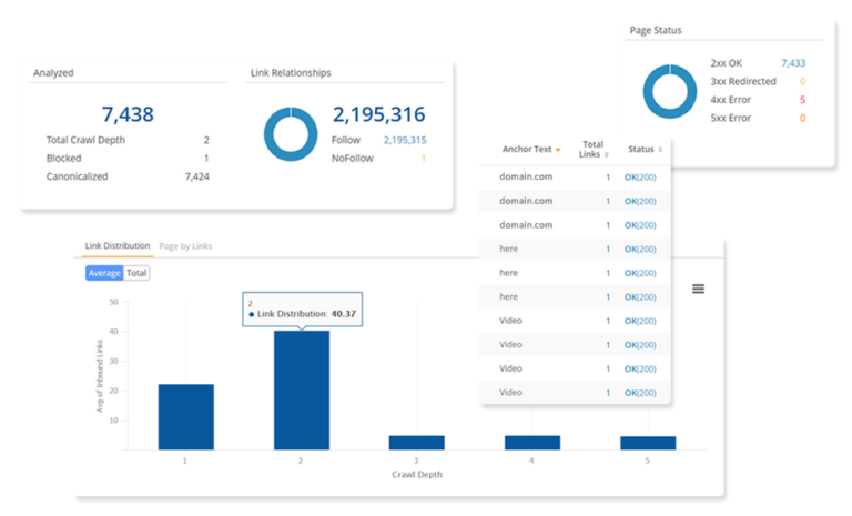 seoClarity SEO tool Dashboard