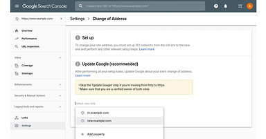 Google Brings ‘Change of Address’ Tool to New Version of Search Console