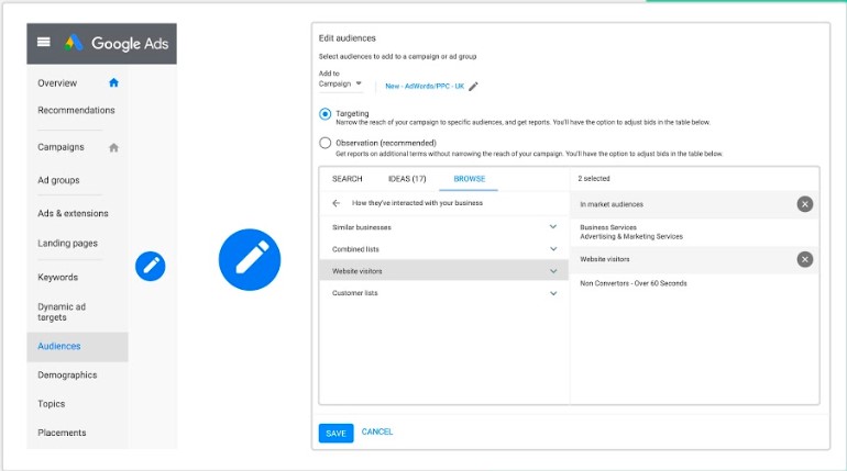 How to create an audience list - Step 5