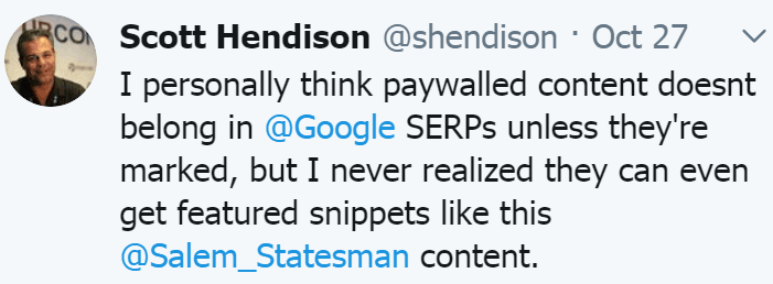 Screenshot of a tweet by @shendison