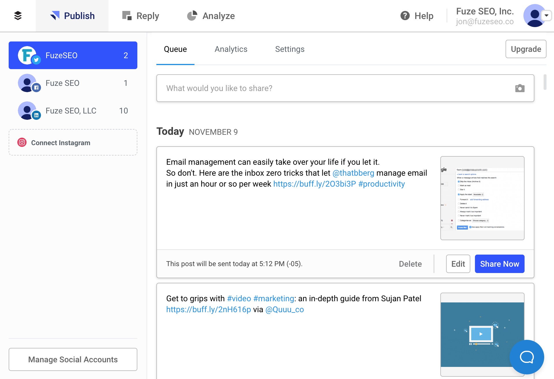 Buffer Twitter Growth