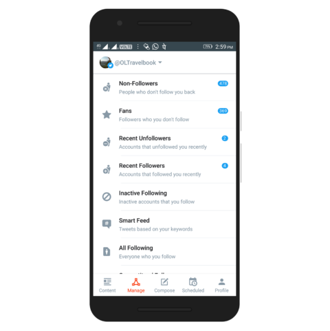 Crowdfire Twitter App