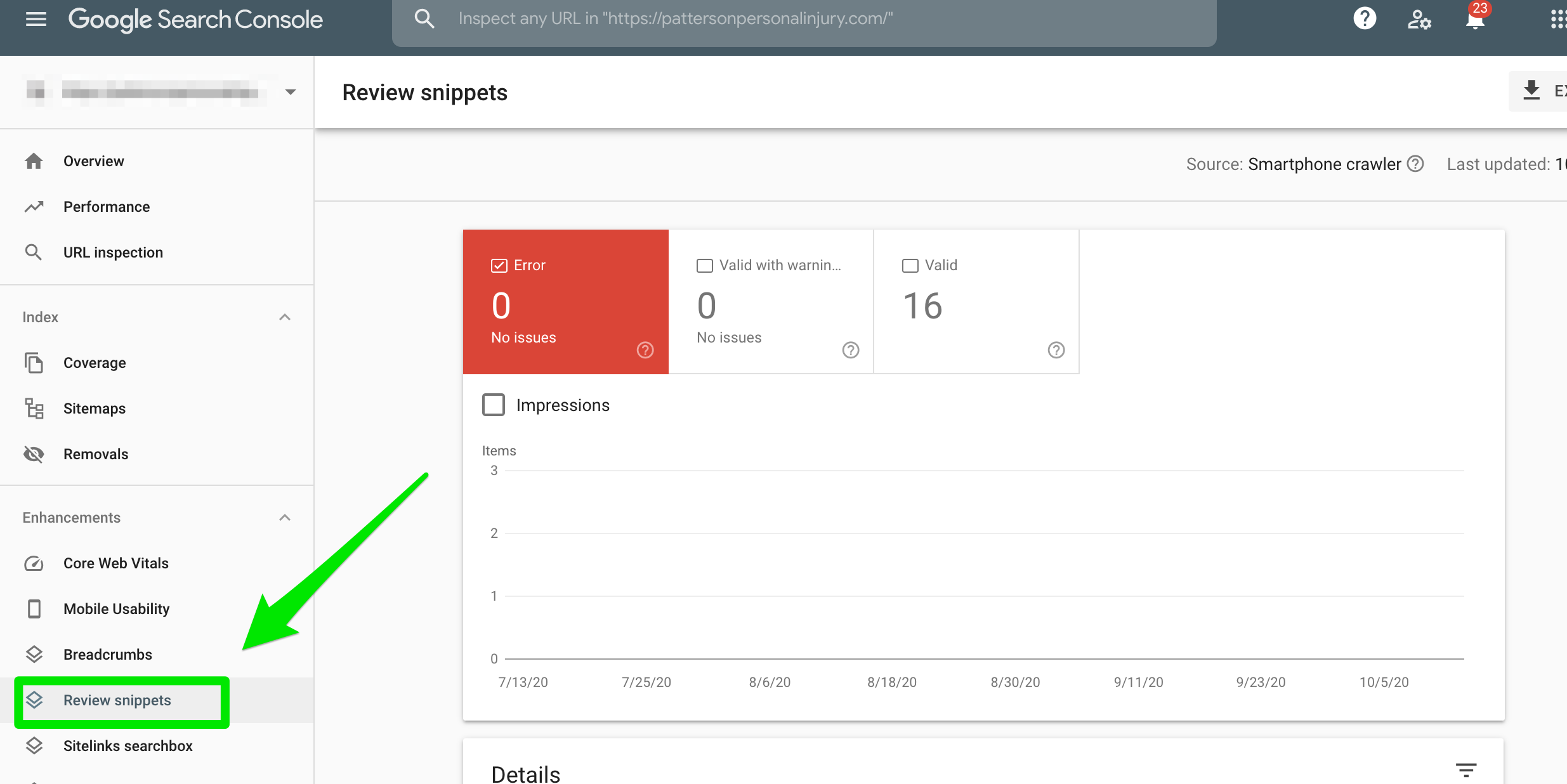 google search console review snippets