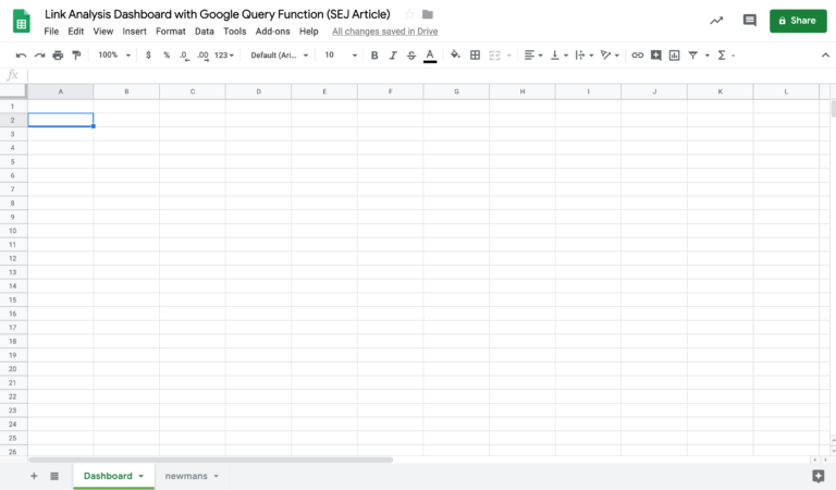 setup google sheet