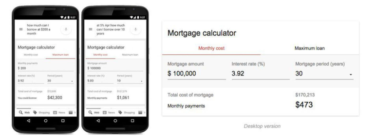 Google Upgrades Its Built-In Mortgage Calculator With New Features