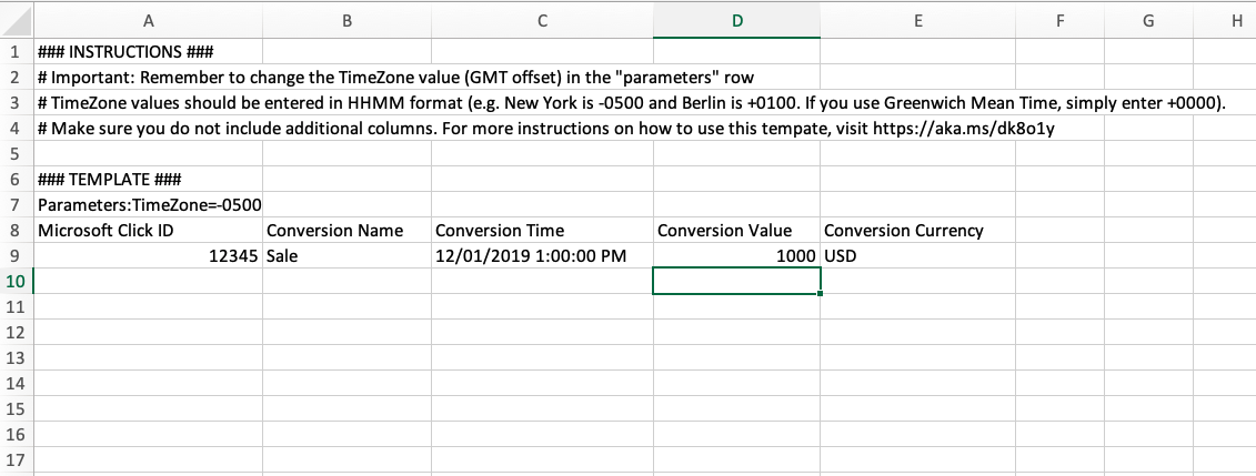 Formatting Excel Doc