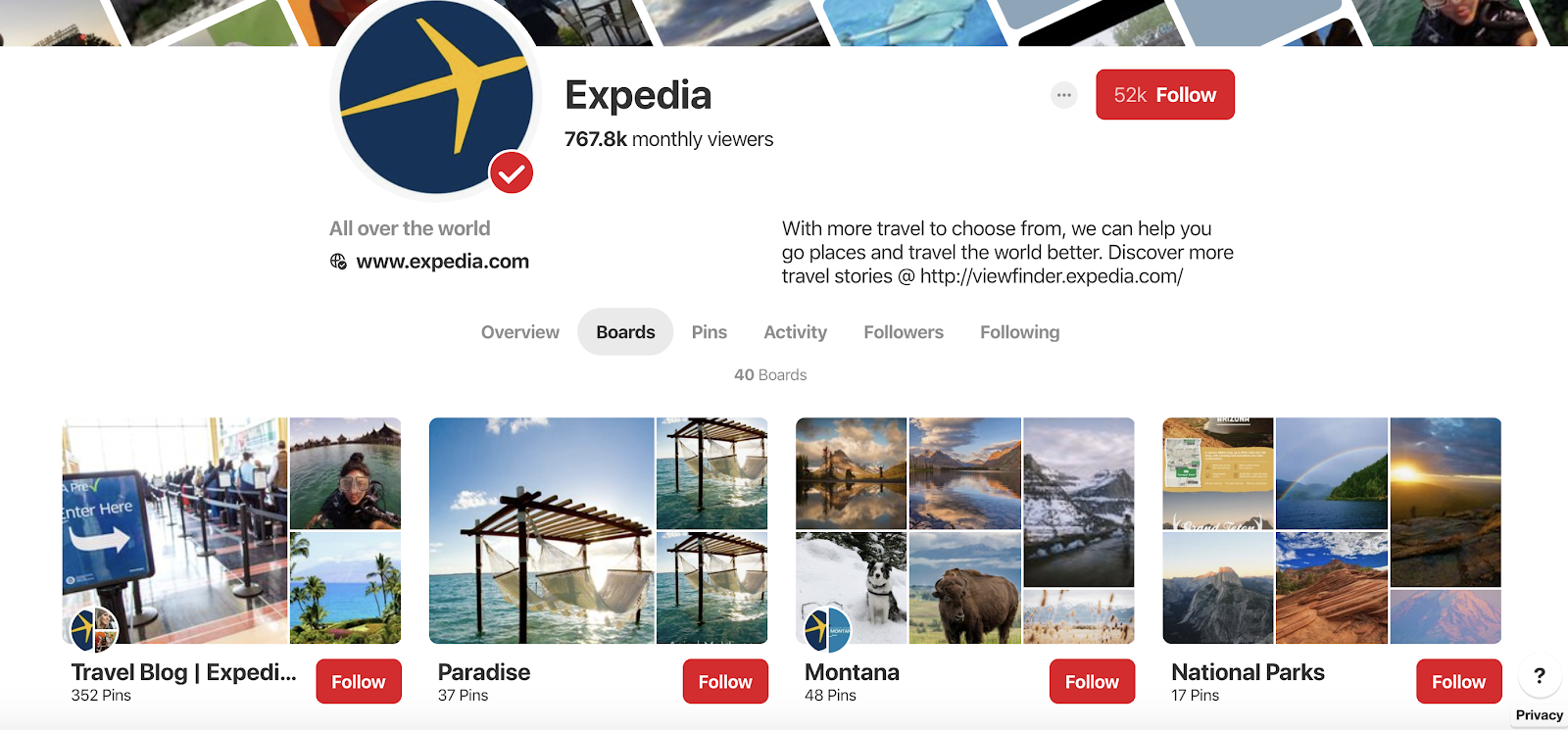 Optimize Pinterest Boards