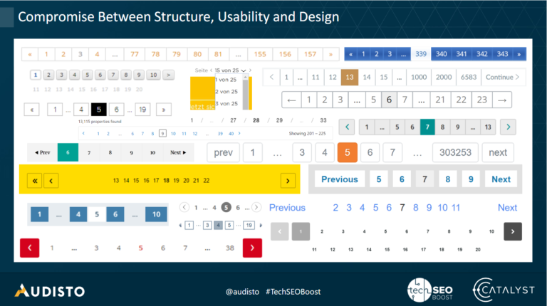 so many pagination options