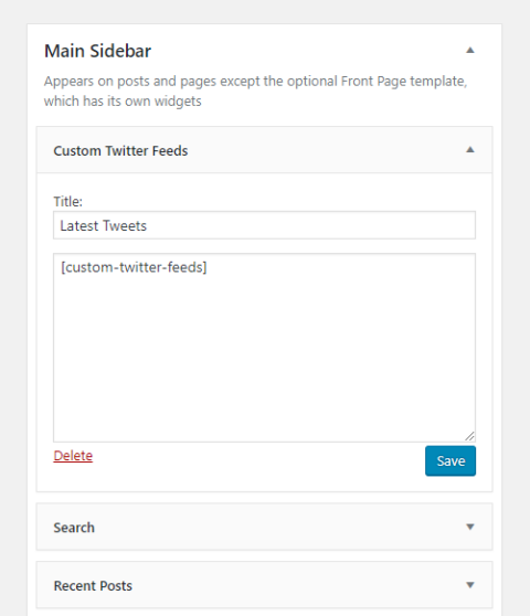 Custom Twitter Feeds Plugin