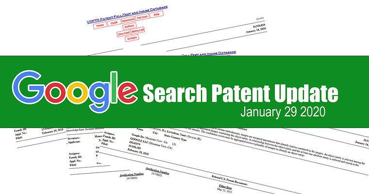 Google Search Patent Update – January 29, 2020