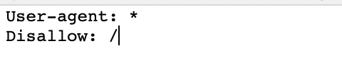 robots txt file example
