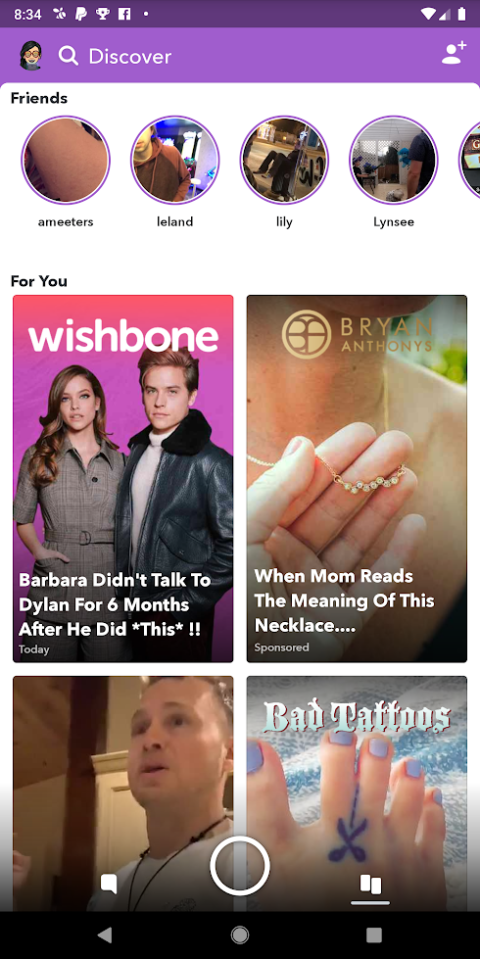 snapchat discover
