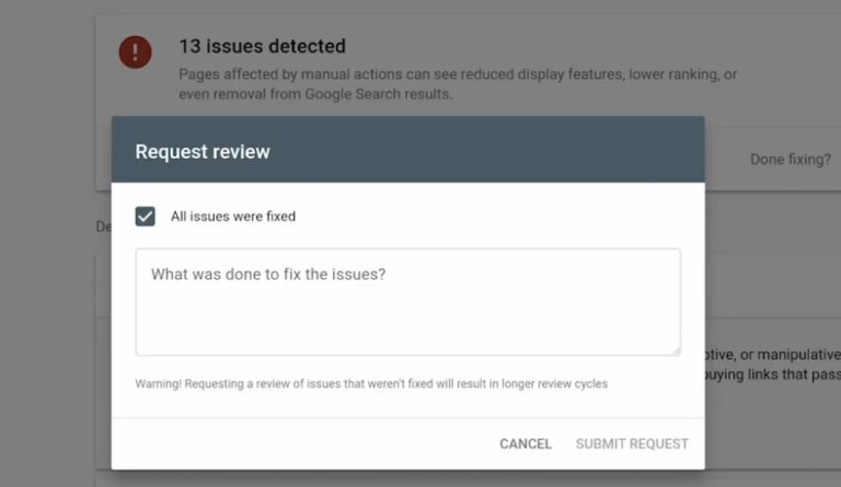 Google on Dealing With Manual Actions &#038; Reconsideration Requests
