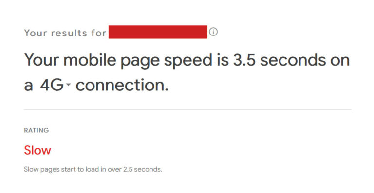 Google Mobile Page Speed Testing Tool