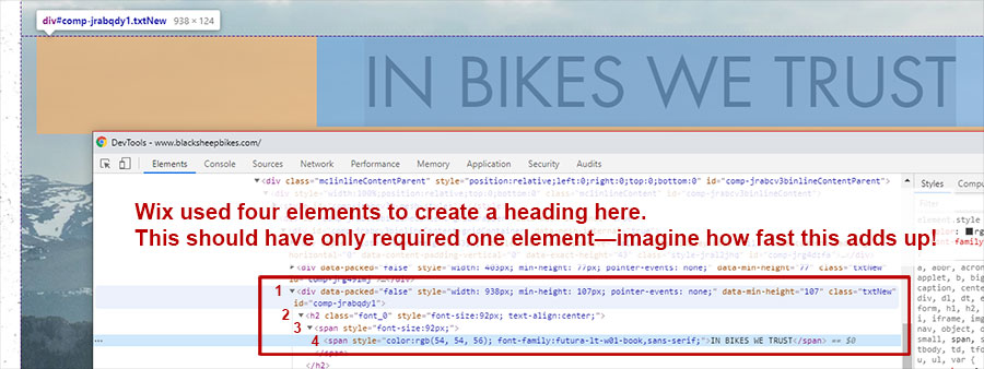 Wix nested elements