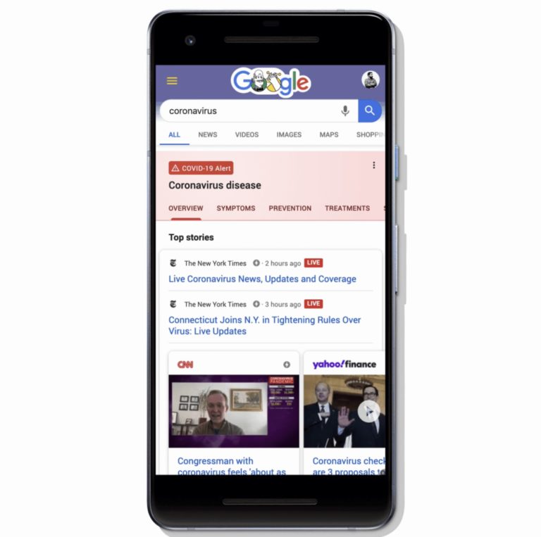 Google Launches COVID-19 Info Site &#038; New Search Experience for Coronavirus Queries